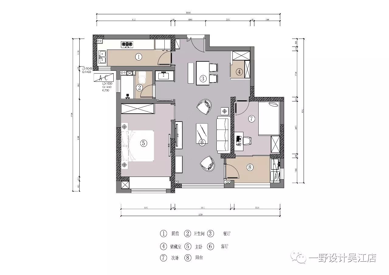 太阳城简约温馨家居设计-68