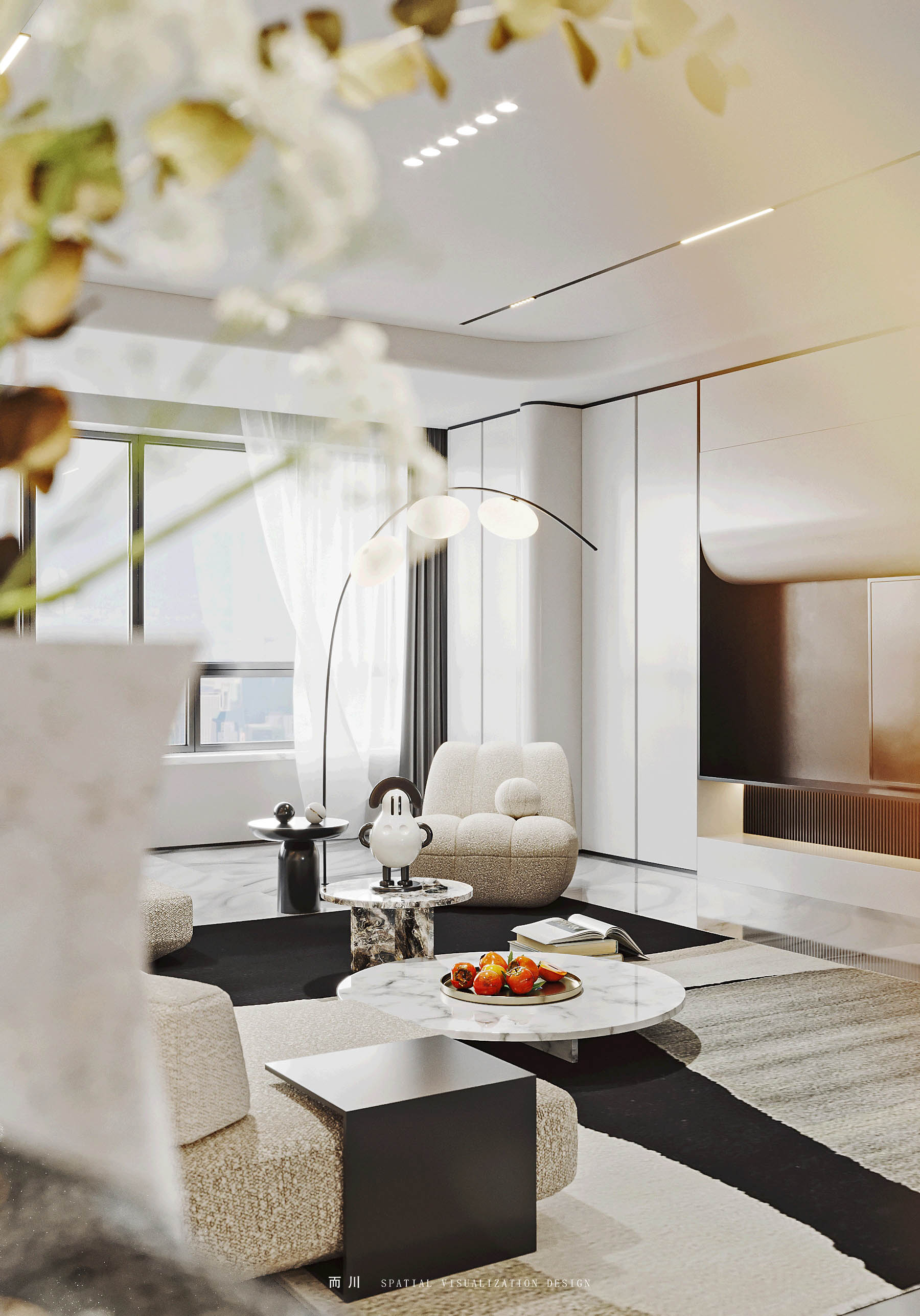 现代轻奢丨魔方空间设计-22