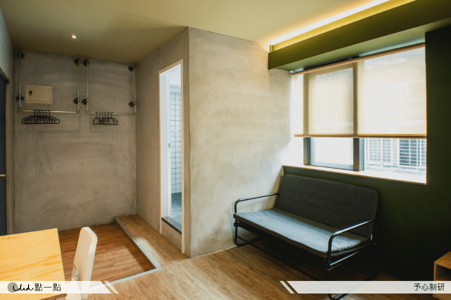 40坪老屋翻新:工业风日租套房设计-31