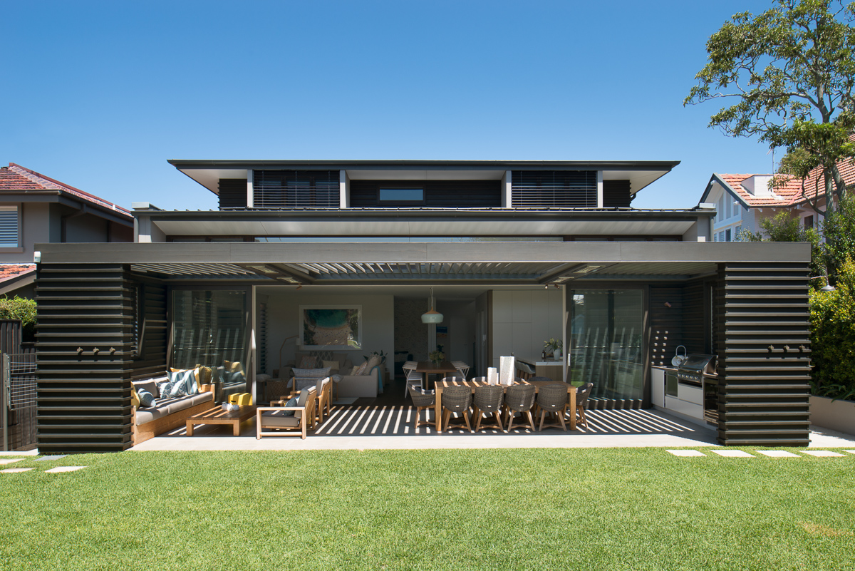 悉尼港边山巅上的现代家园-10