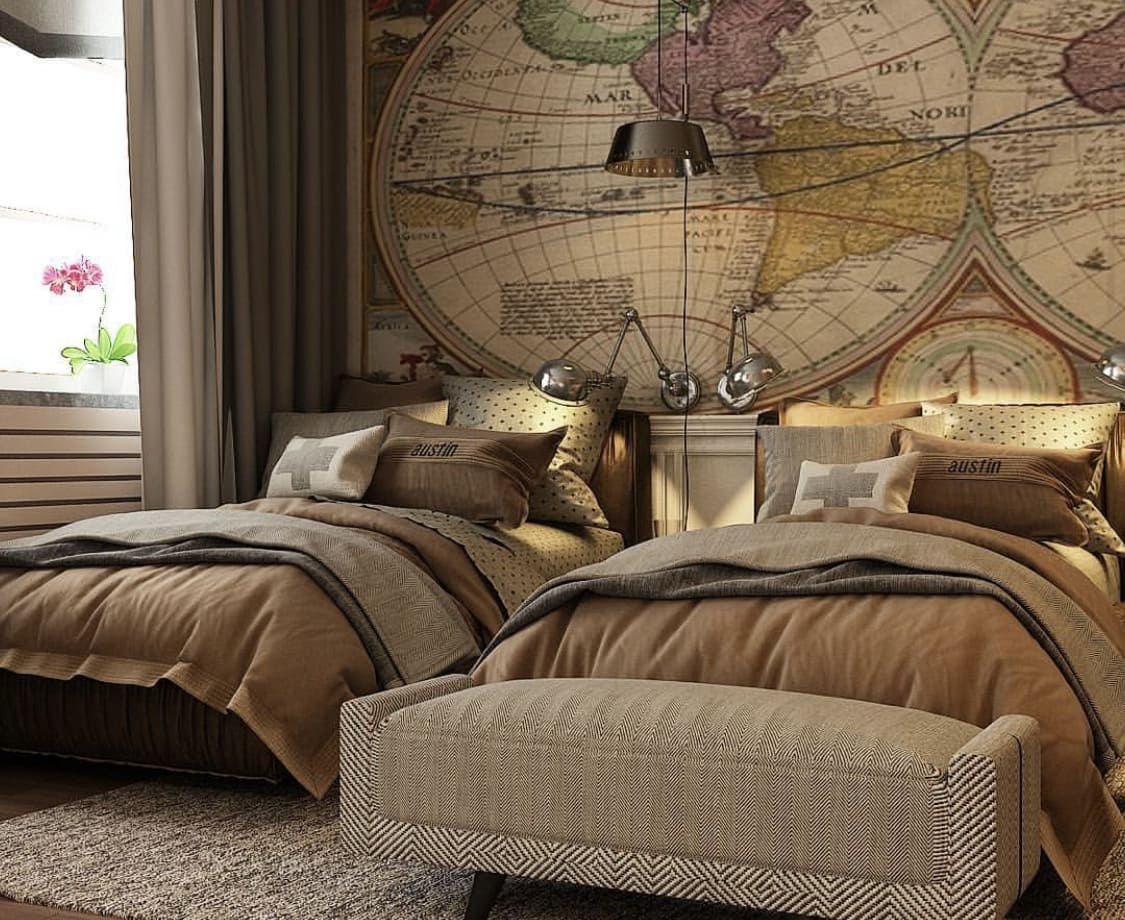 双人男孩卧室室内设计-67