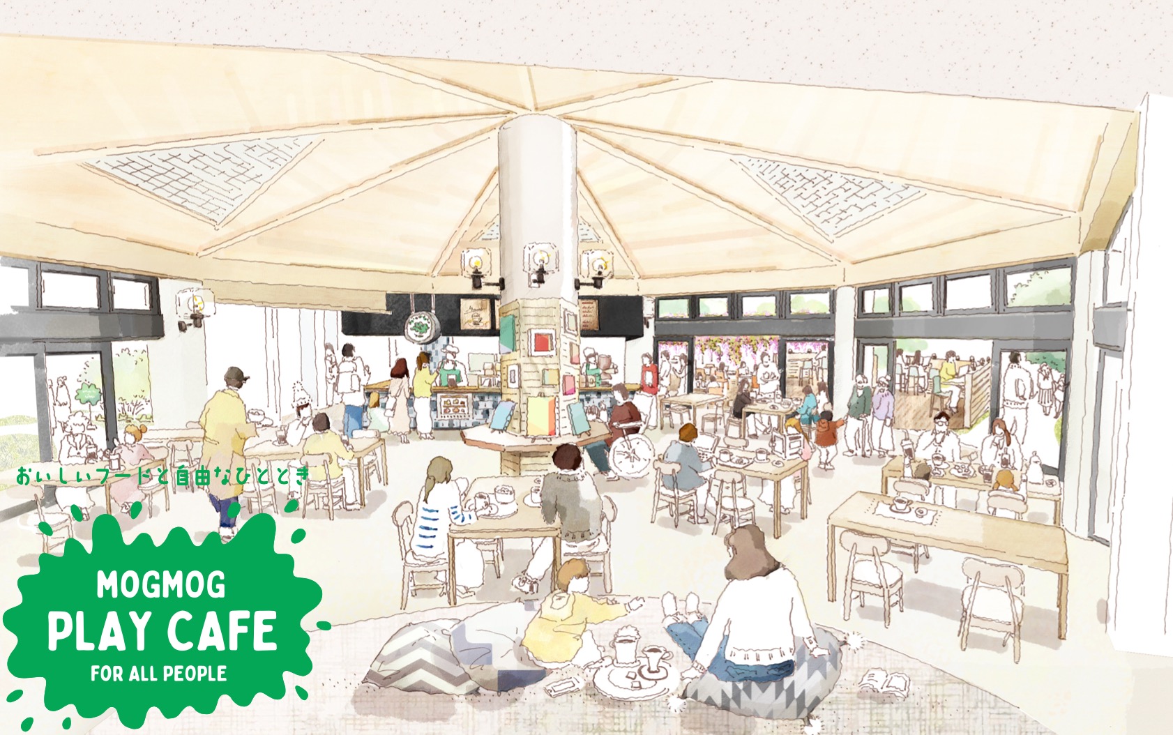 萌萌游戏咖啡馆（注：MOGMOG若为特定品牌名可按音译萌萌，若有更准确背景信息可按需调整） 丨日本福冈丨石井大吾デザイン室一級建築士事務所-45