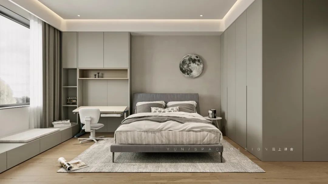 淄博紫薇园·现代简约住宅设计丨中国淄博丨云上译舍空间设计-14
