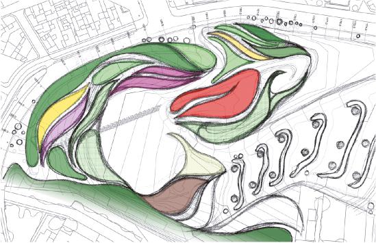 特里斯坦小丘公园 | 火山地貌与环保绿肺的共生设计-19