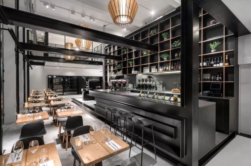 工业风与轻奢的碰撞,打造极致咖啡体验-47