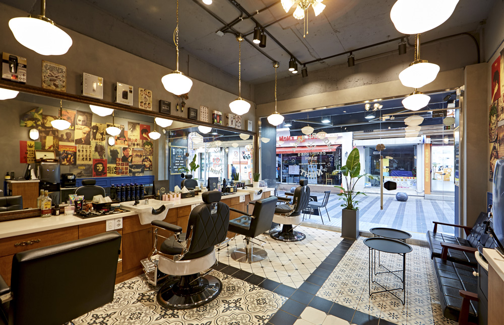 时尚男性专业美容室设计，打造独特氛围-8