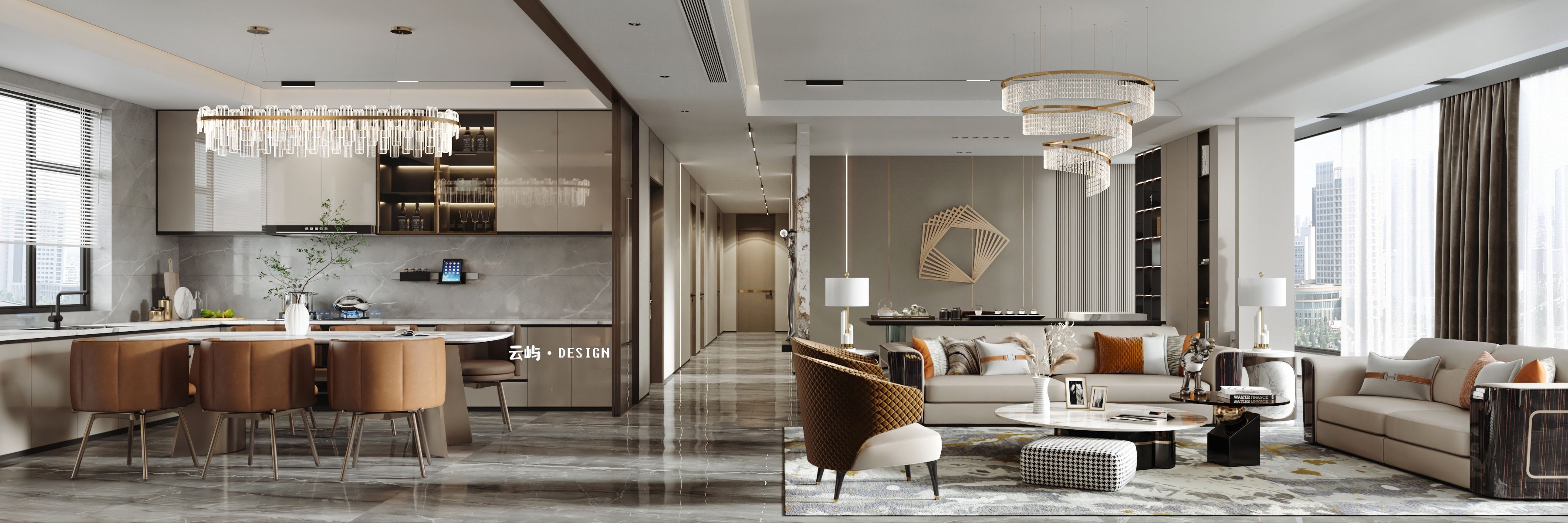 现代轻奢大平层,美式合集-2