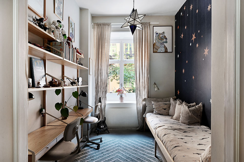 斯德哥尔摩明亮开放厨房公寓设计-14