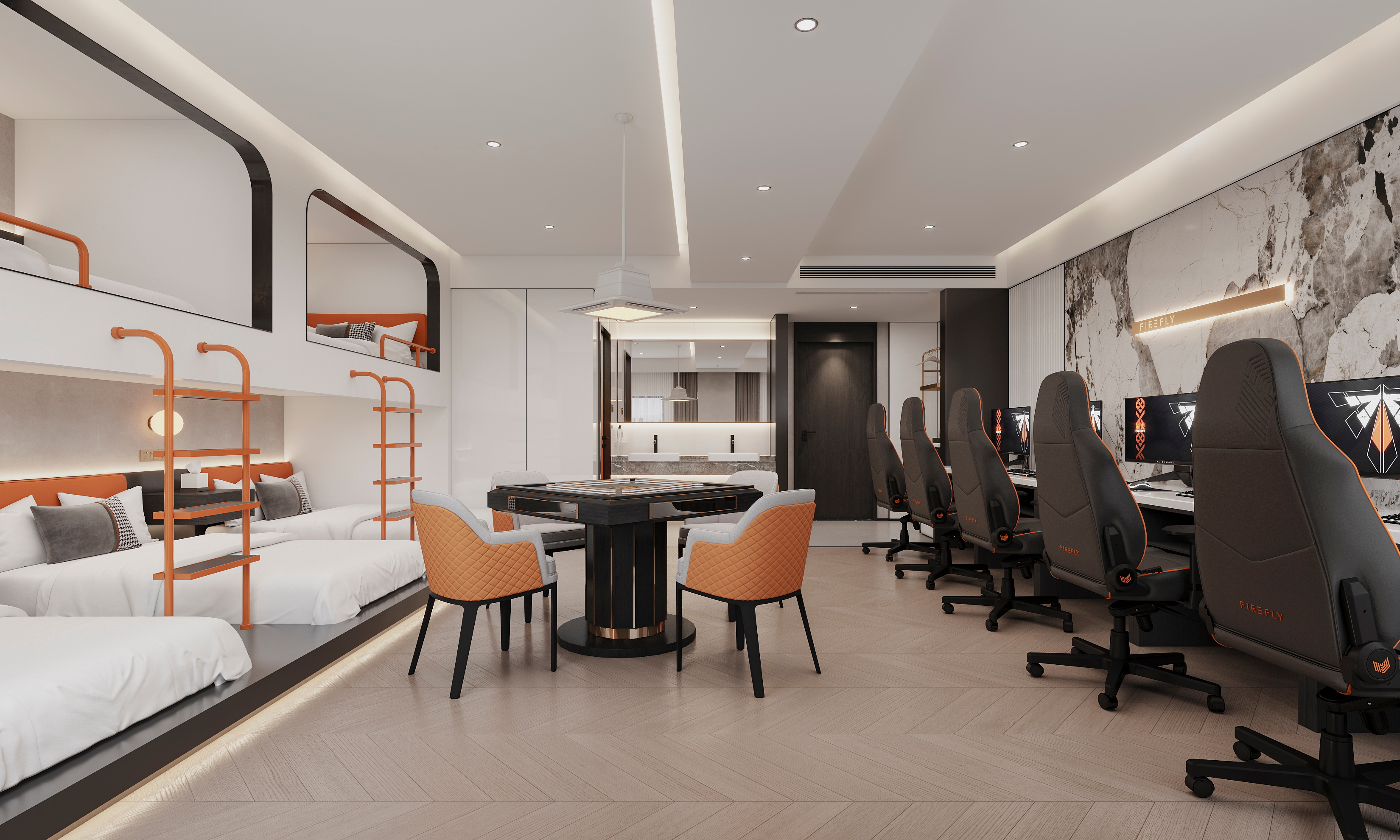 电竞酒店装修效果图-22