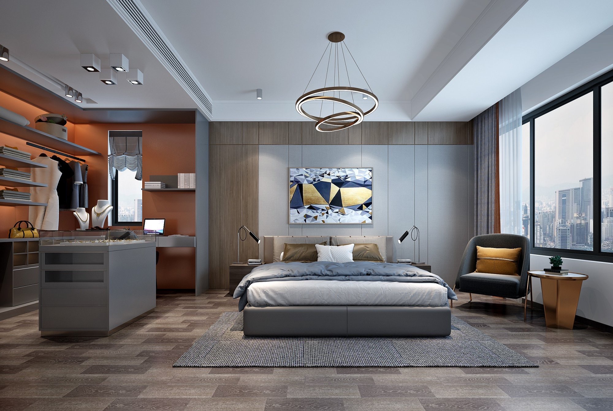 扬州·邗江碧水蓝湾 128㎡平层住宅设计-12