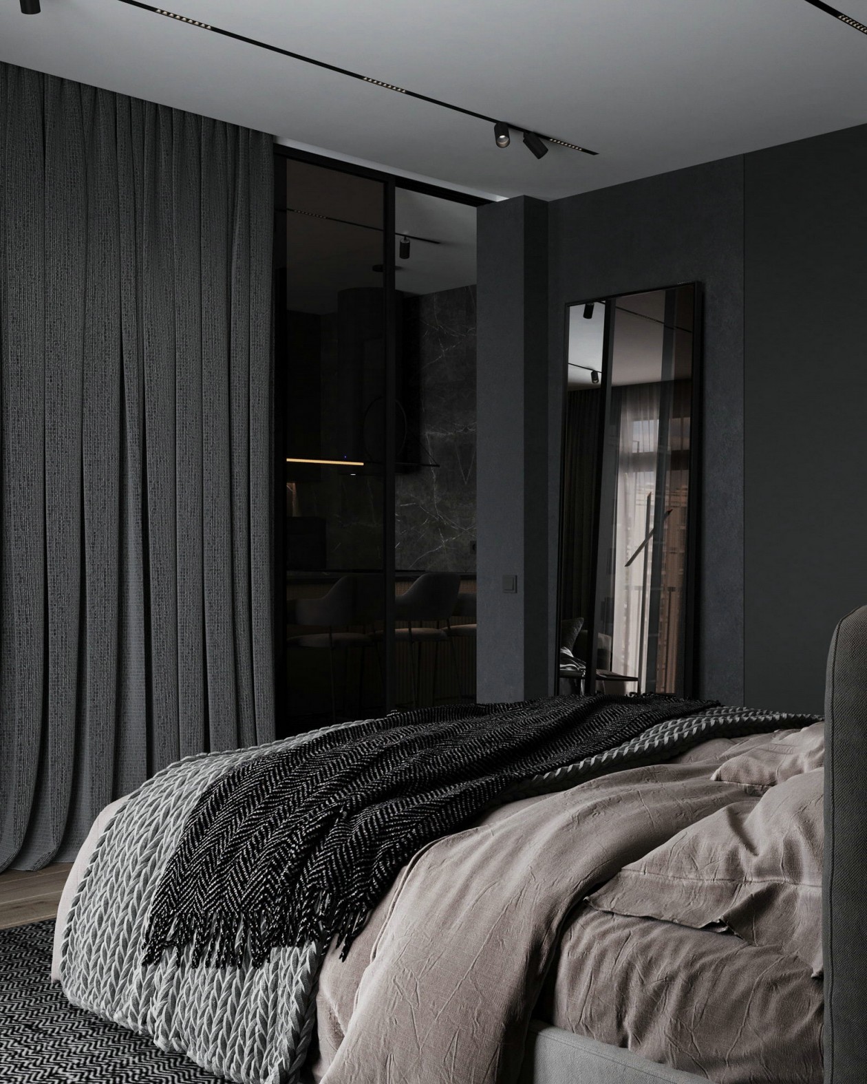 高级黑公寓 丰富极具有质感-25