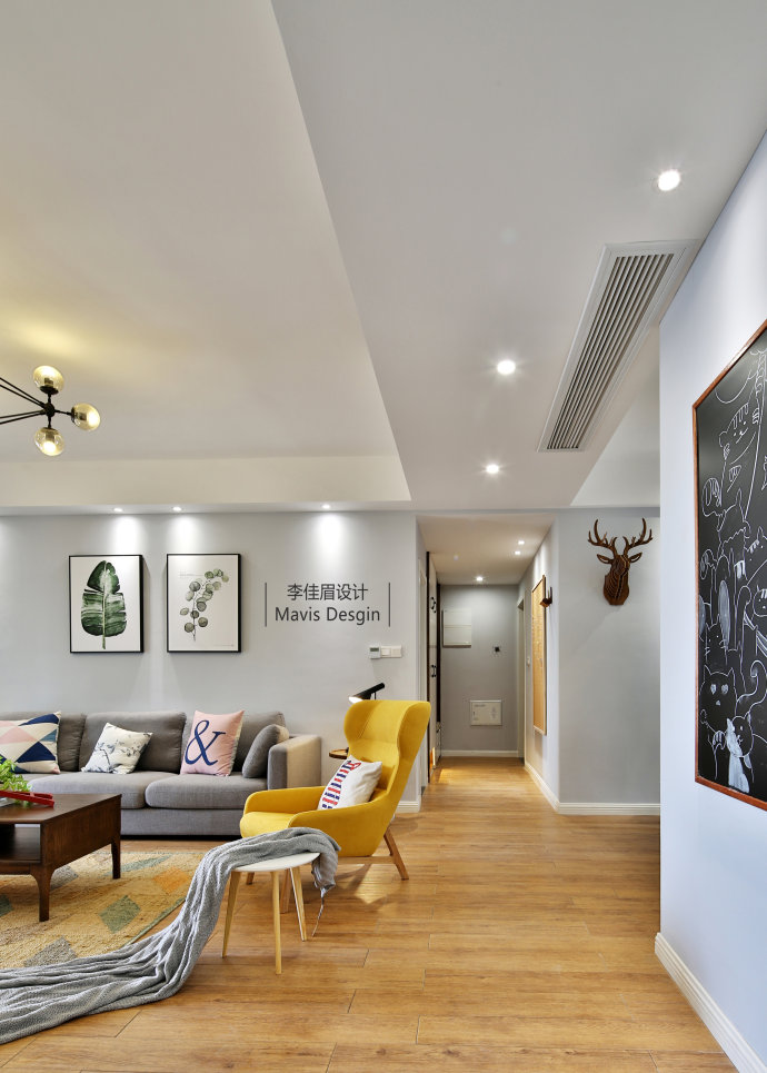 李佳眉设计 | 南昌 140㎡北欧风格住宅，温馨有爱生活空间-10