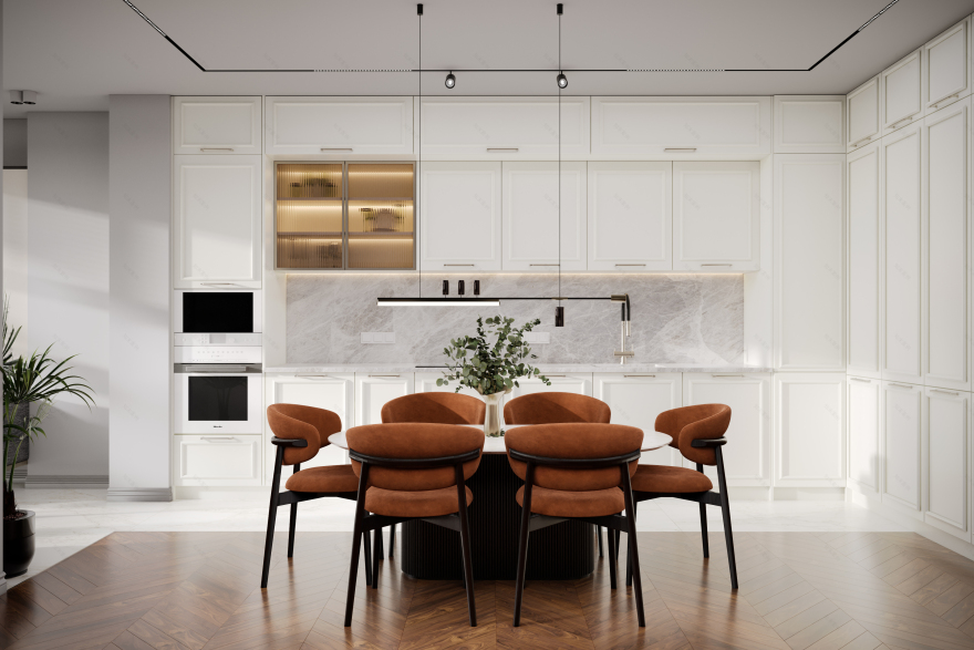 ЖК "RiverSky" 三室公寓可视化项目丨俄罗斯莫斯科-9