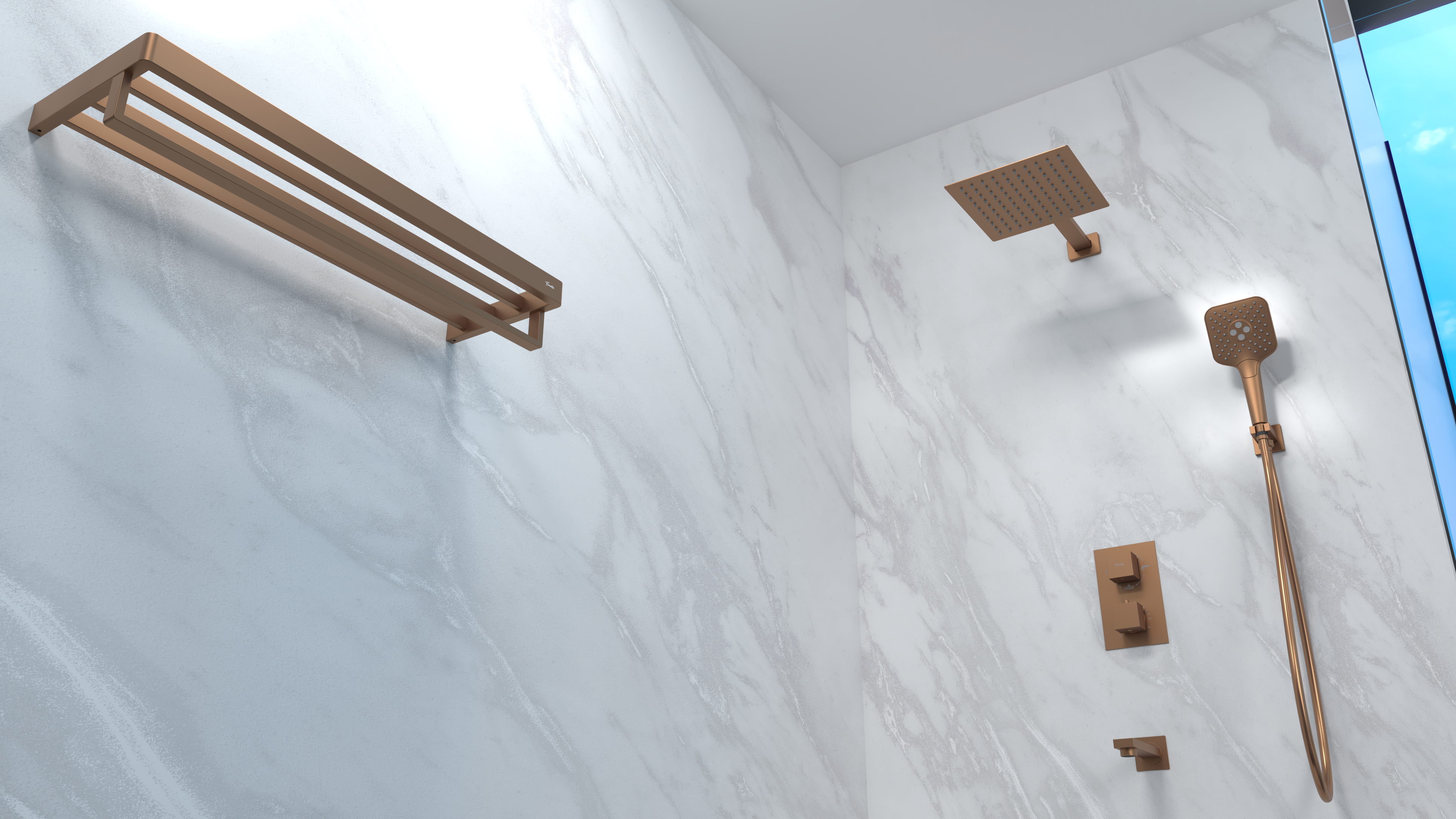 Bathroom renderings copper and black faucets-2