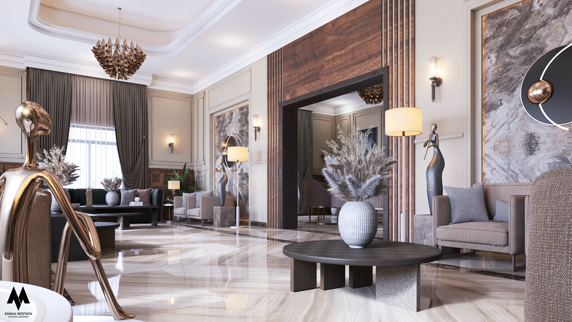 MAJLES,DININGROOM 及 WASH AREA 设计丨卡塔尔多哈-8