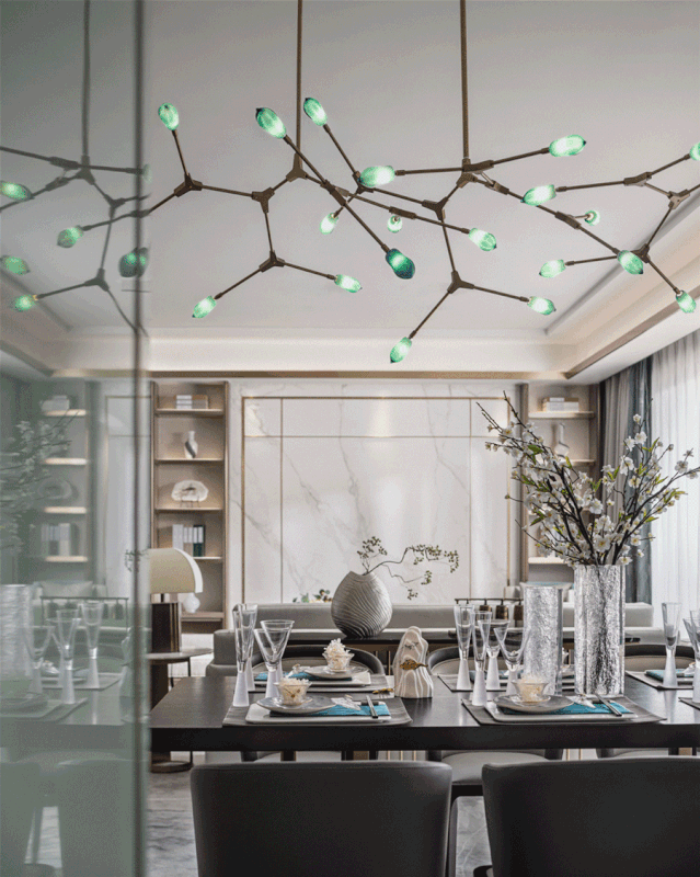 蓝光·雍锦湾中式雅奢样板房,演绎现代东方美学-0