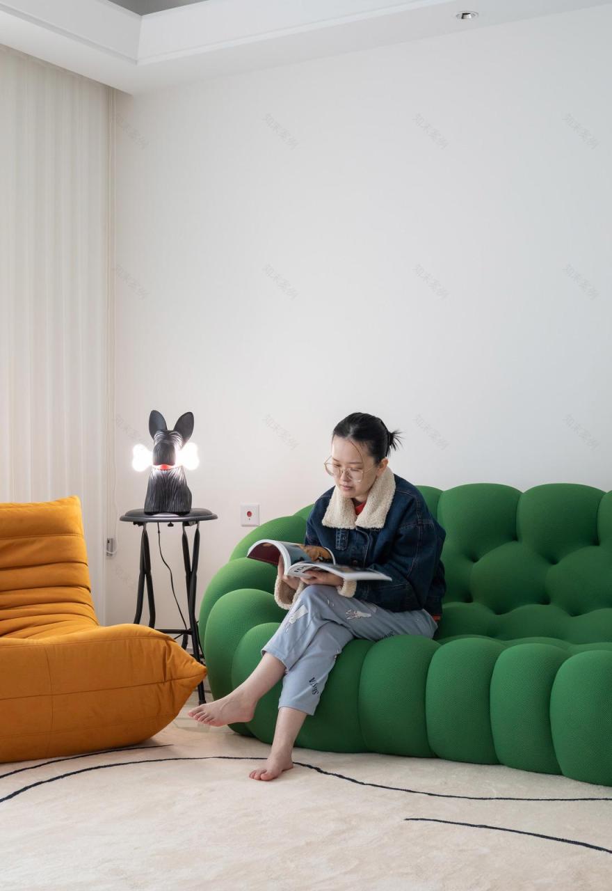 现代混搭 · 四居室精装改造项目丨为睦设计-12