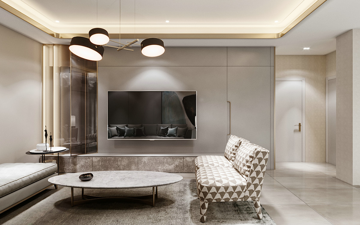 现代轻奢生活空间设计-6
