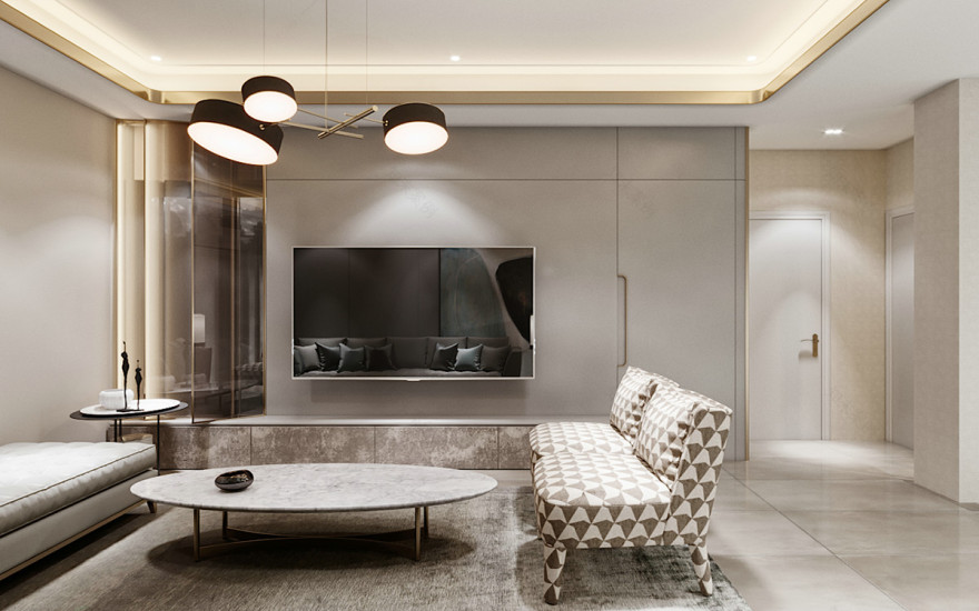 现代轻奢生活空间设计-6