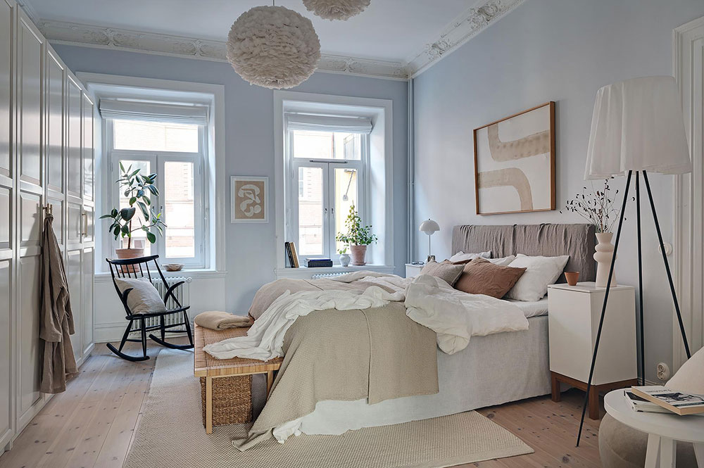 瑞典 76 平米公寓的温暖秋日内饰设计-7