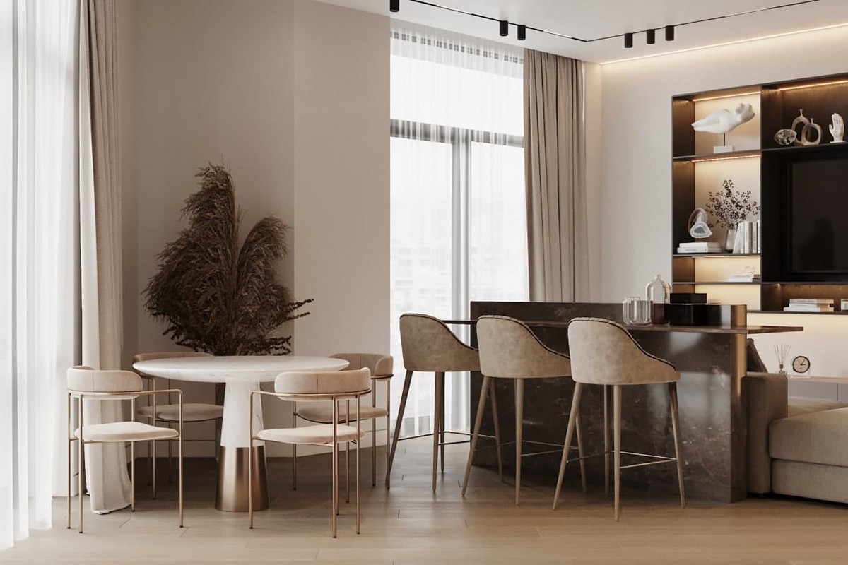 100㎡浅色系公寓 明亮舒适的现代感-11