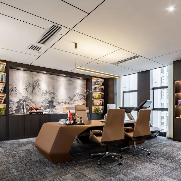 现代中式办公室设计丨中国昆明丨紫苹果国际设计-7