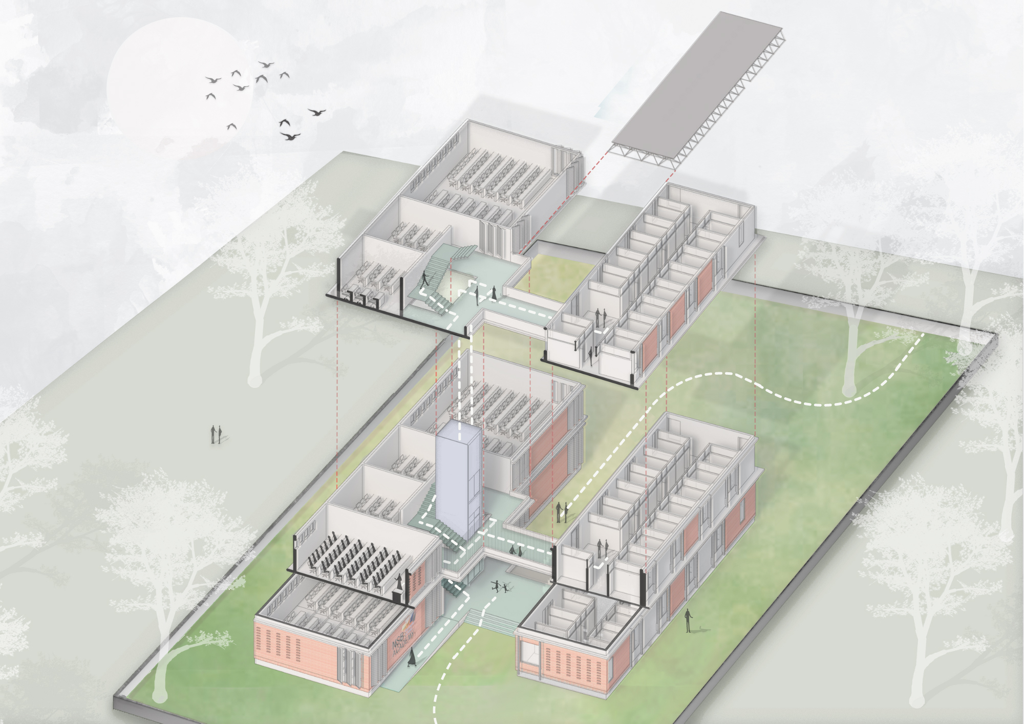 国立商学院丨印度班加罗尔丨HabitArt Architecture Studio-41