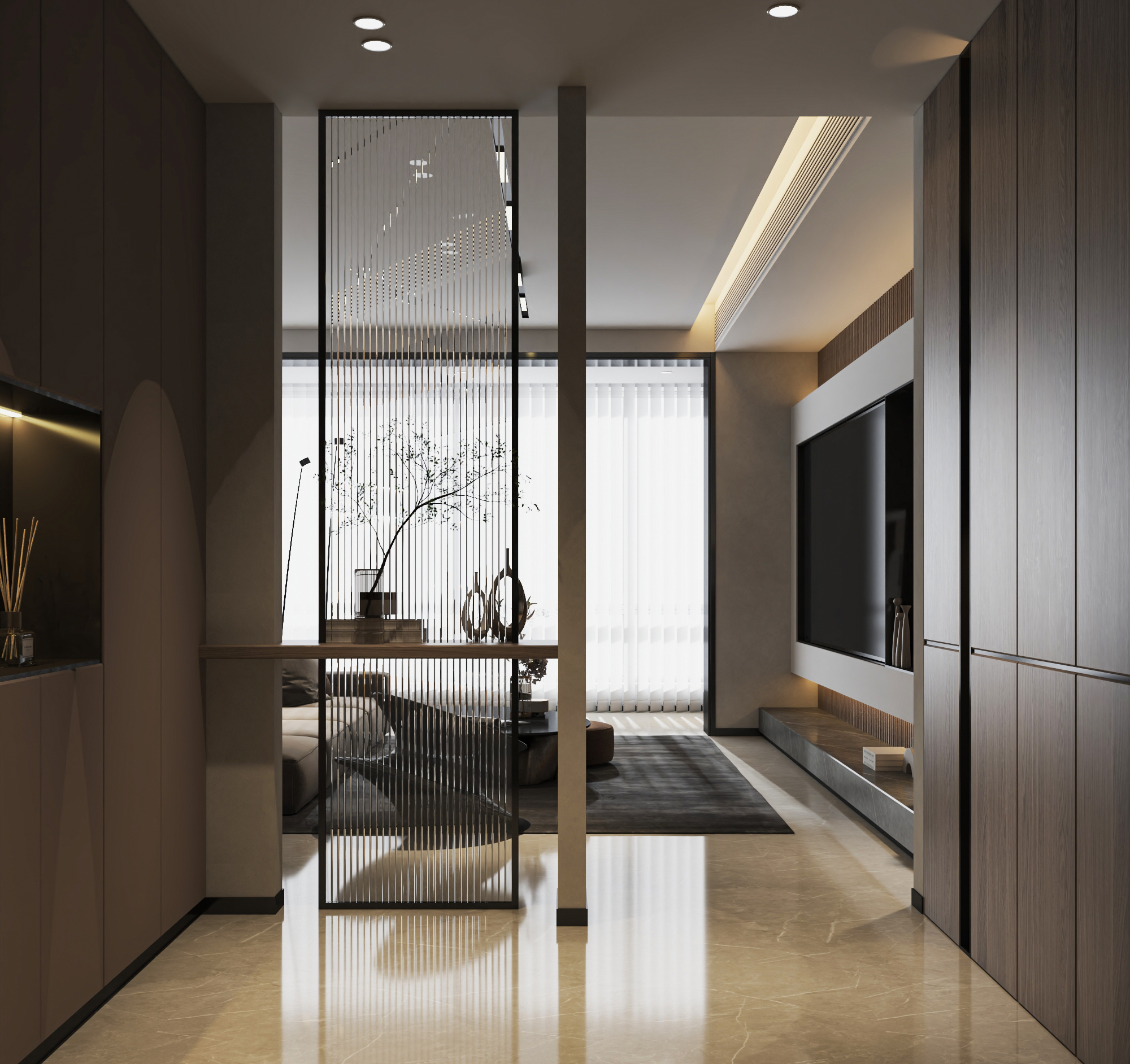 沈阳华发中东首府127㎡样板间现代轻奢设计-5