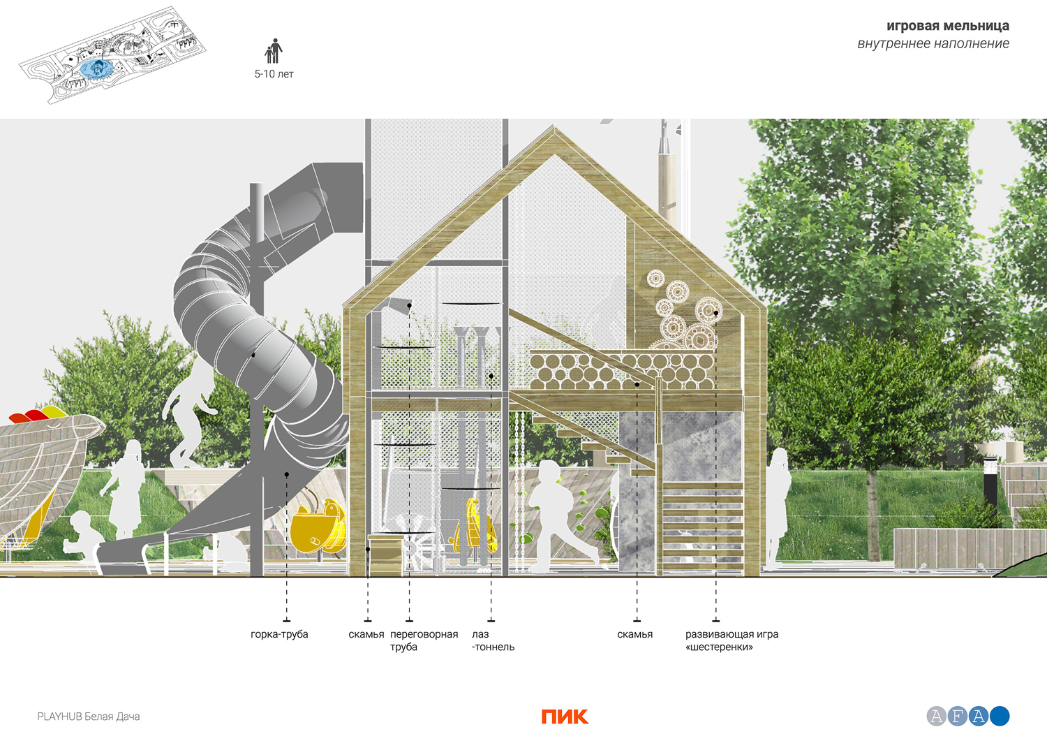 Playhub «Ферма»（莫斯科州“农场”游乐空间）丨俄罗斯莫斯科丨АФА-31