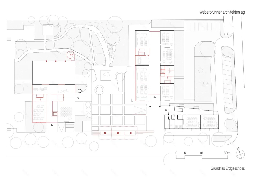 Hellwies 学校改造与扩建丨瑞士丨weberbrunner architekten-51