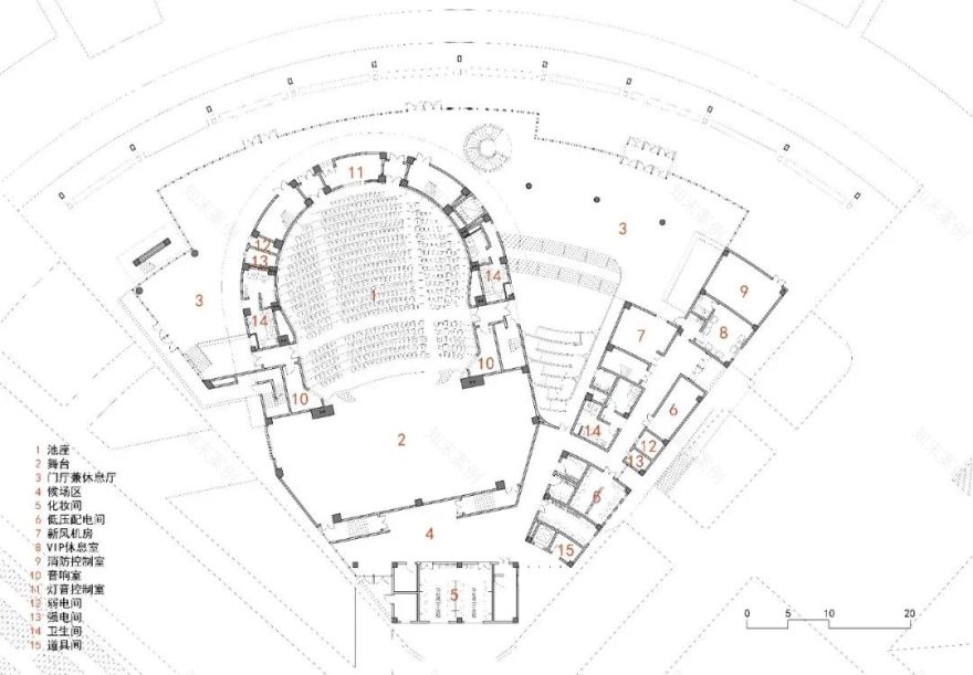 河南信息科技学院(筹)会堂丨中国鹤壁丨同济大学建筑设计研究院(集团)有限公司-50