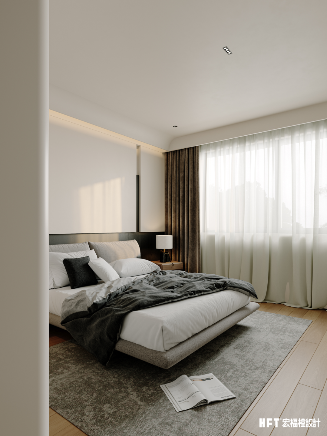 连云港宏福樘x财信铂悦府/140㎡意式极简，设计不是填满空间，而是为生活创造可能性-38