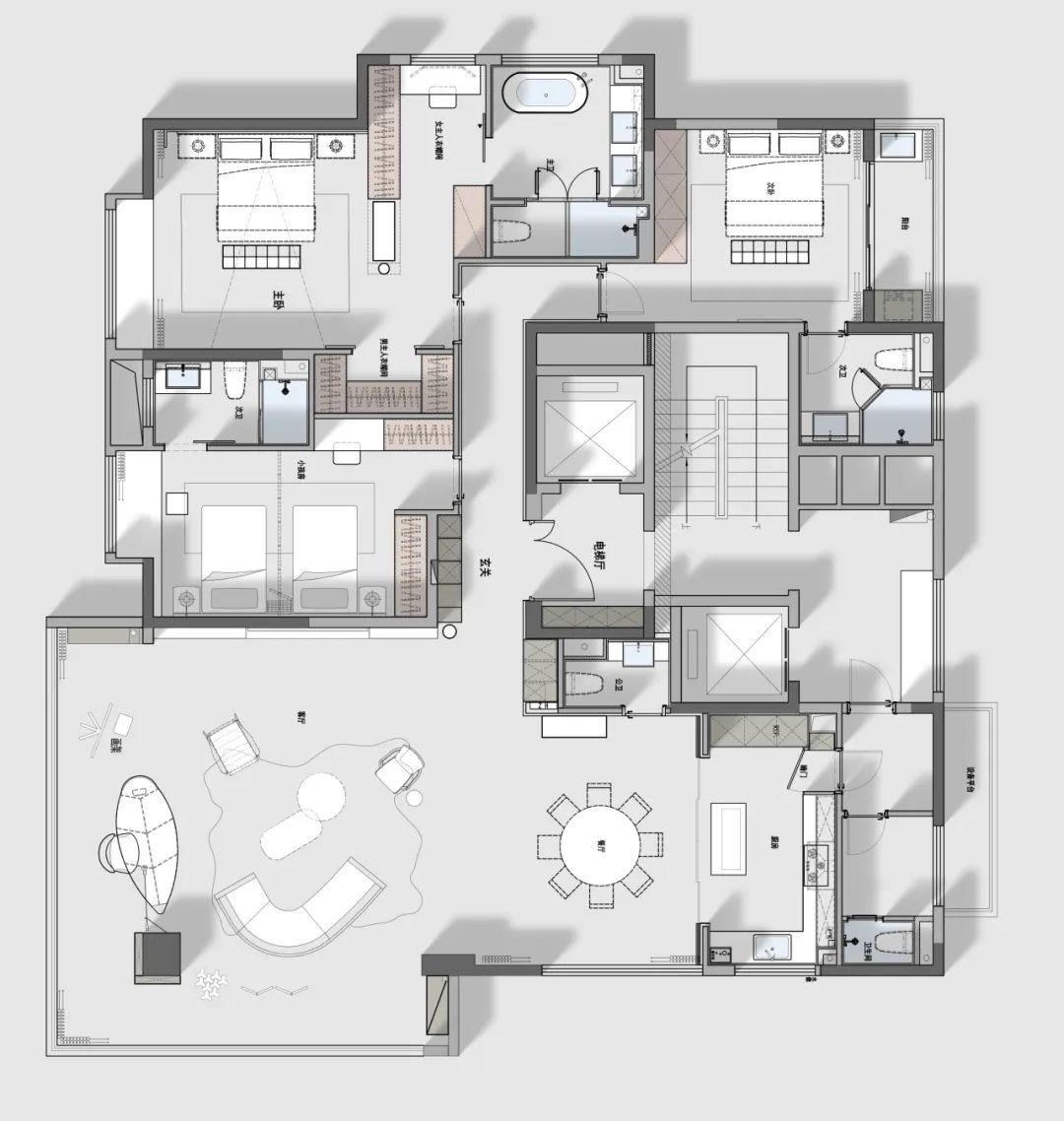 万科揽境 · 中古风设计丨筑鹿空间设计-18
