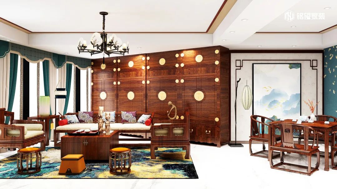 世茂滨江新城新中式养老房丨铭望装饰-22