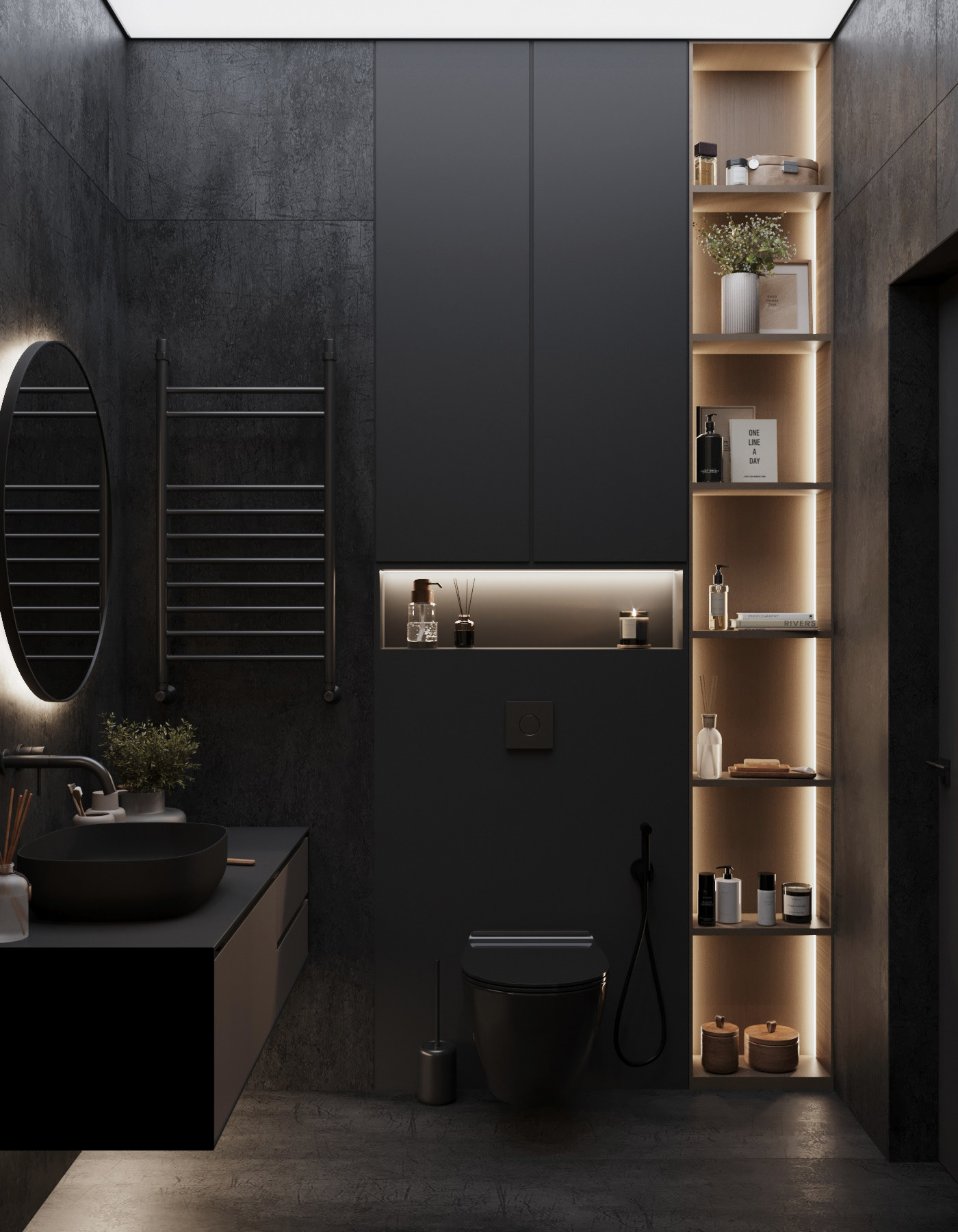 原木与灰色 打造舒适温暖的居住空间                     -27