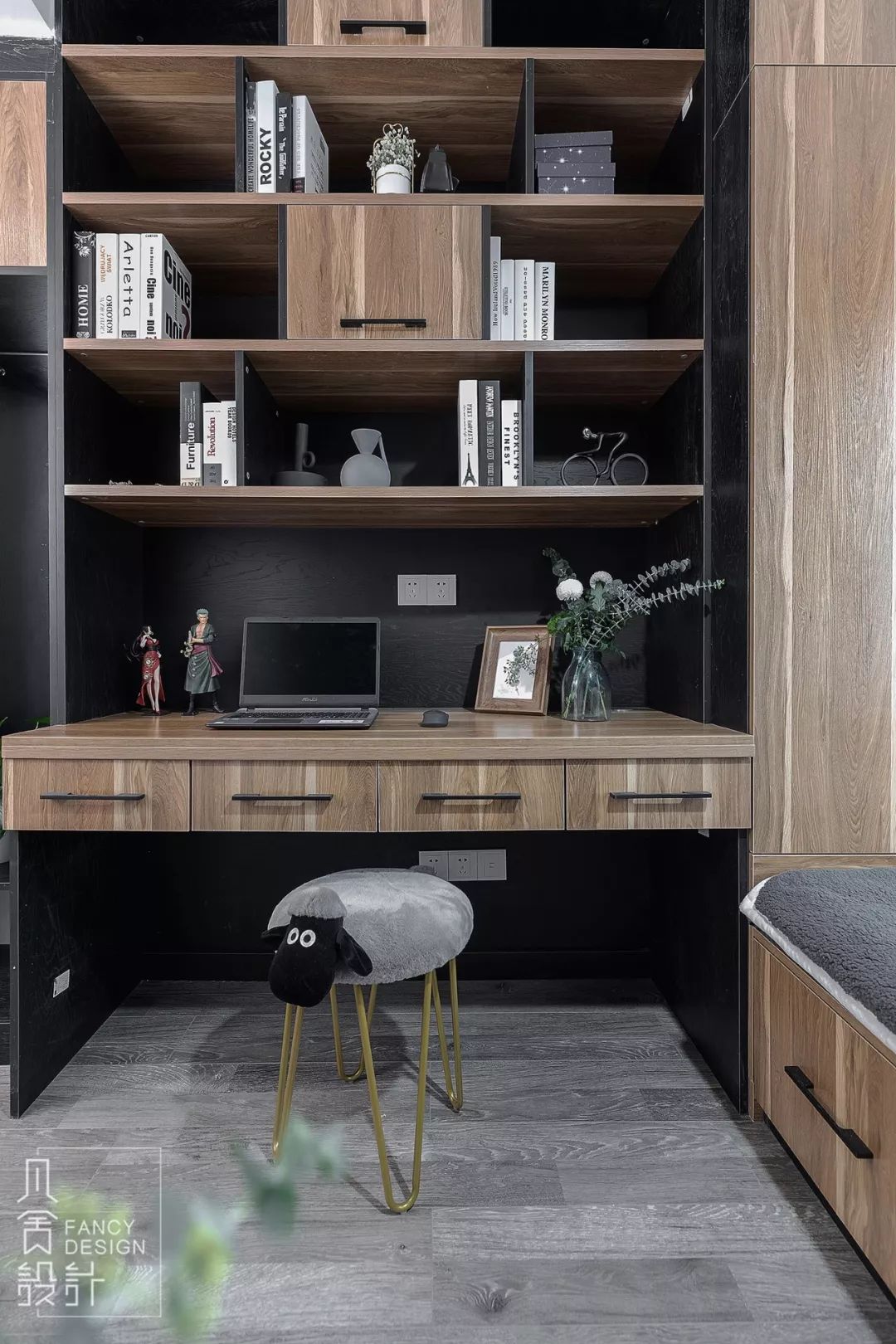 灰白镜遇实景 | 贵阳元琦林居现代简约之家-41