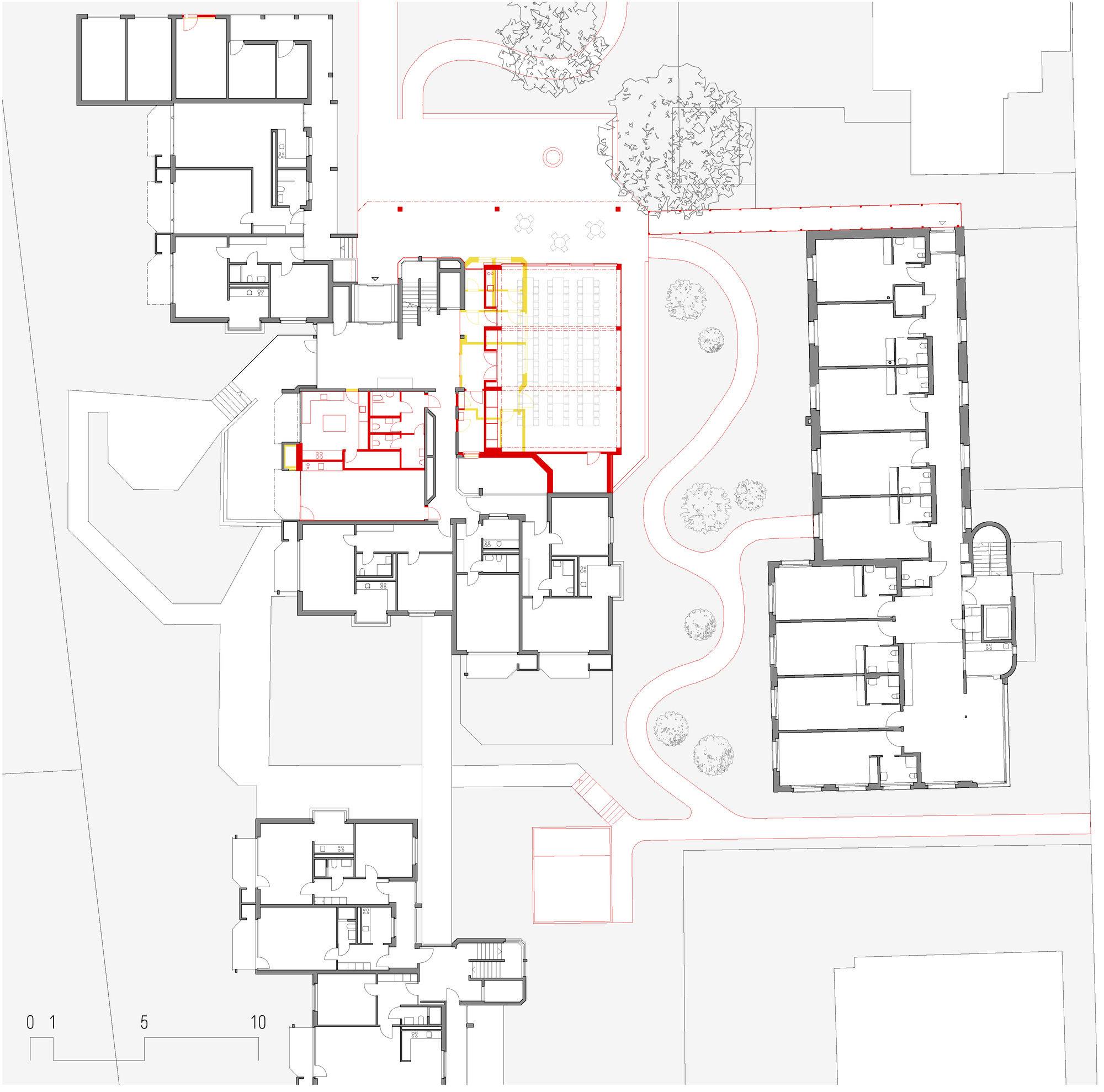 瑞士养老院扩建项目融入社区，呈现温馨室内空间-2