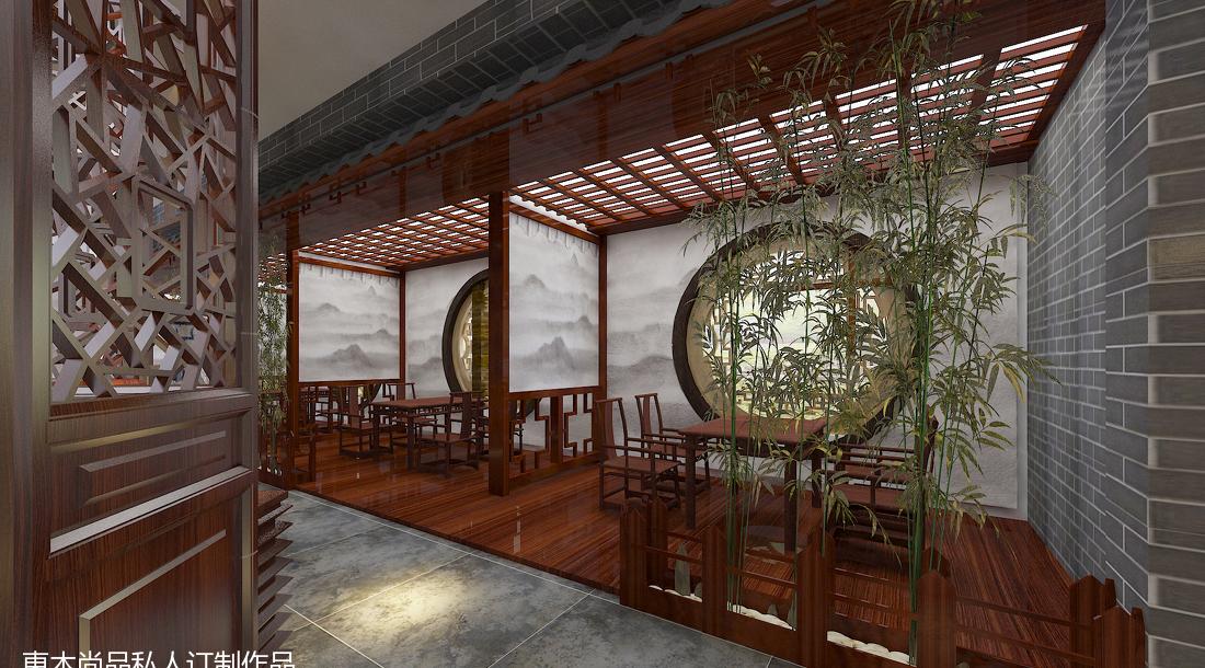 
水墨画餐饮饭店 -14