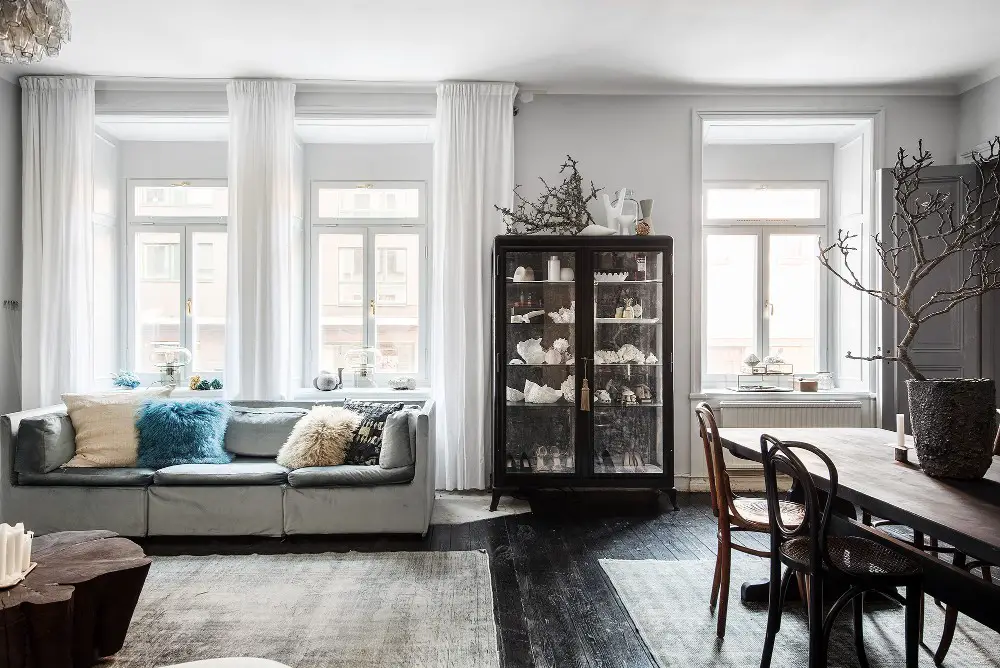 瑞典斯德哥尔摩 60m2 自然风格公寓设计-5