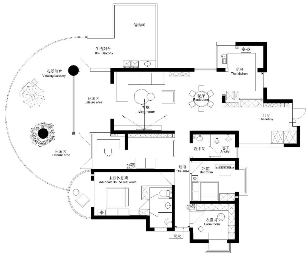 湘江豪庭的山乙式雅致山水空间-10