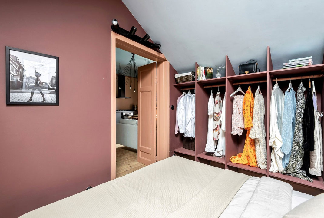 色彩斑斓的瑞典公寓 | 打破常规的设计之美-12