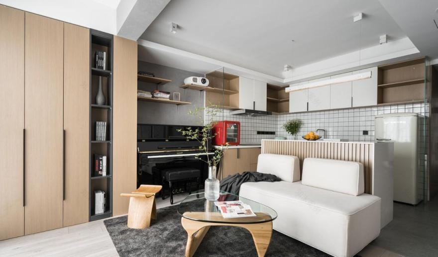 小空间大利用,90 后小夫妻的完美公寓改造-22