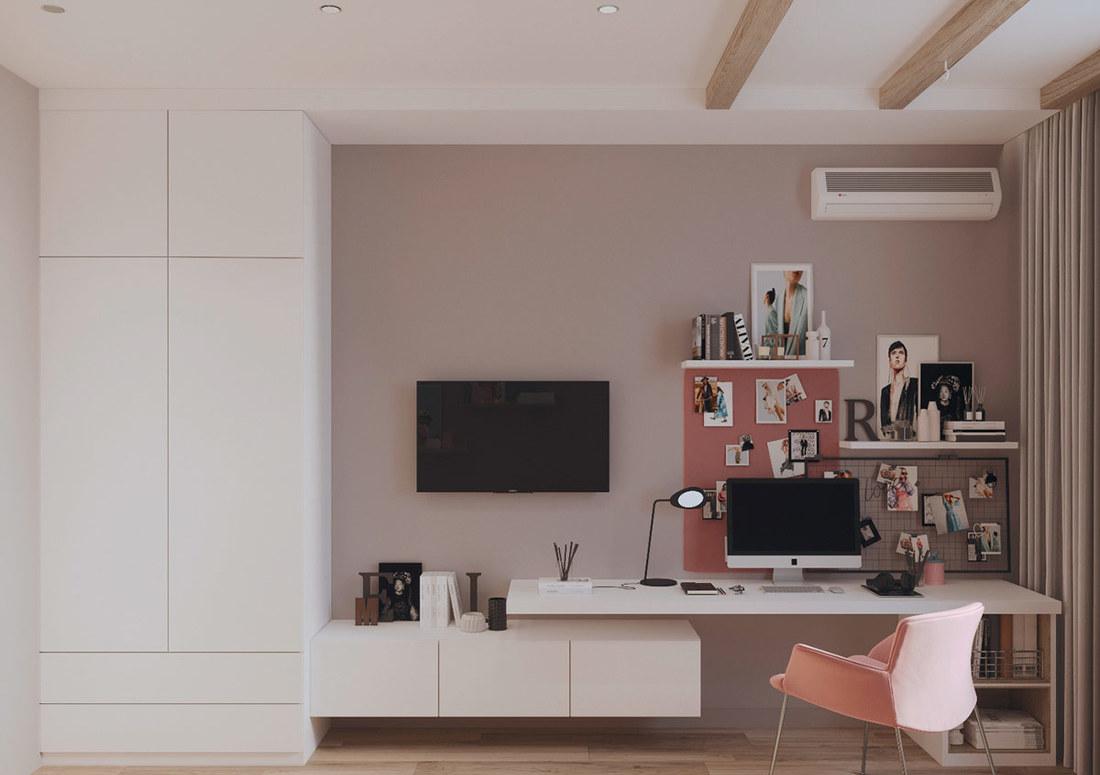 蓝色与金属元素打造的现代家居设计-39