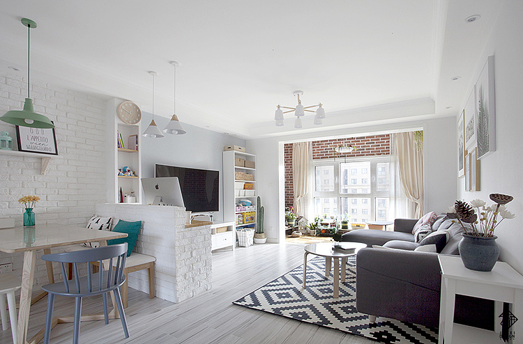 110 平北欧风郑州家居设计,打造温馨惬意生活空间-19