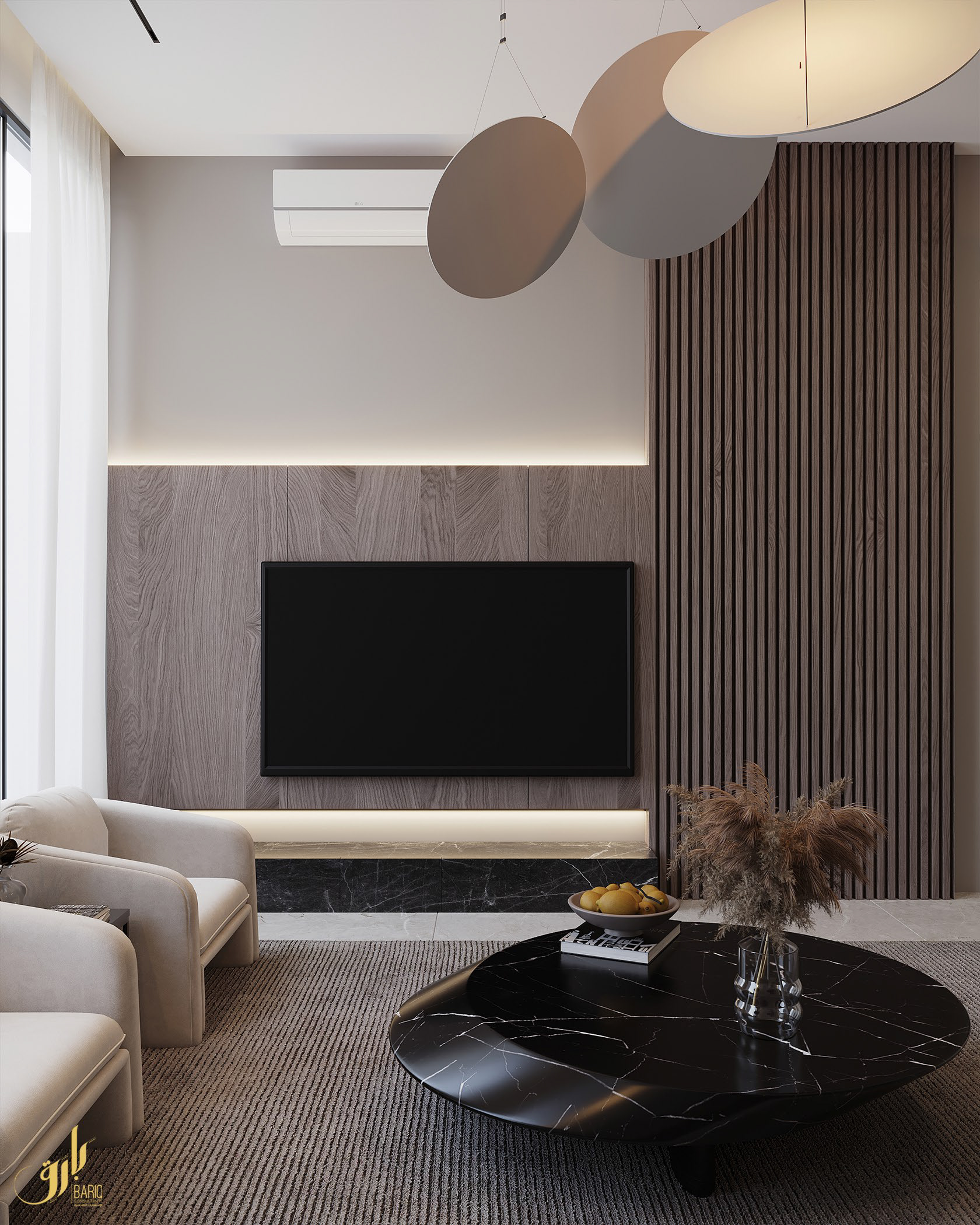 A·A 现代别墅室内设计丨沙特阿拉伯丨Bariq Consultants-55