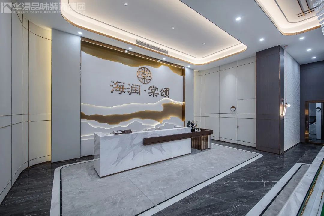 华浔品味装饰打造的新中式售楼部 | 海润棠颂,诗意江南境-36