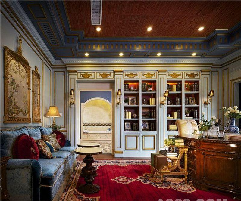 天津红磡领事郡法式别墅设计－浪漫宫廷风-21