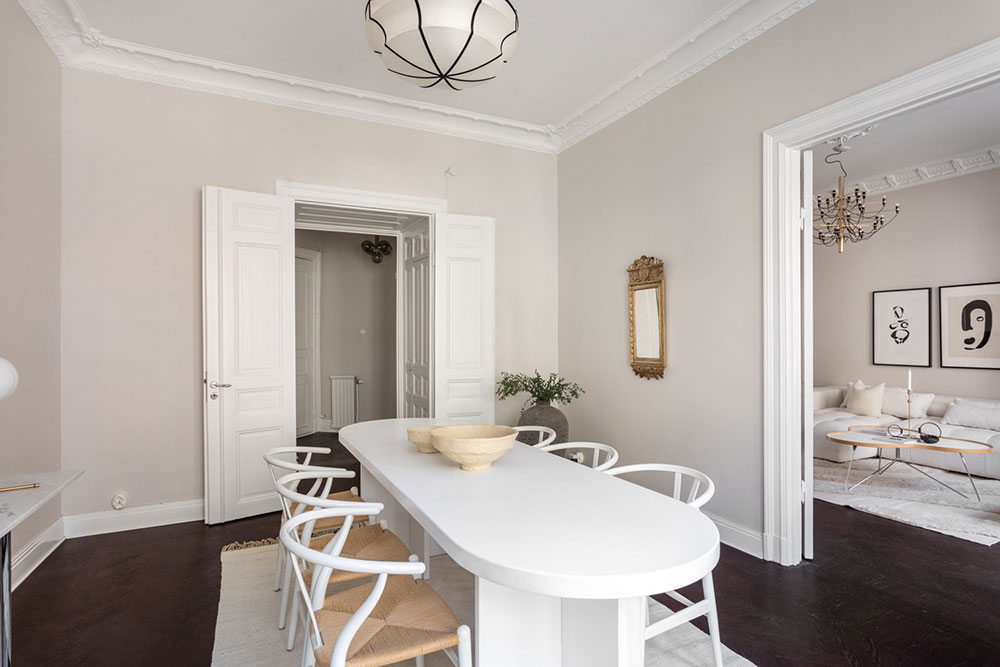 斯德哥尔摩 90 平米全白公寓,极简优雅风设计-10