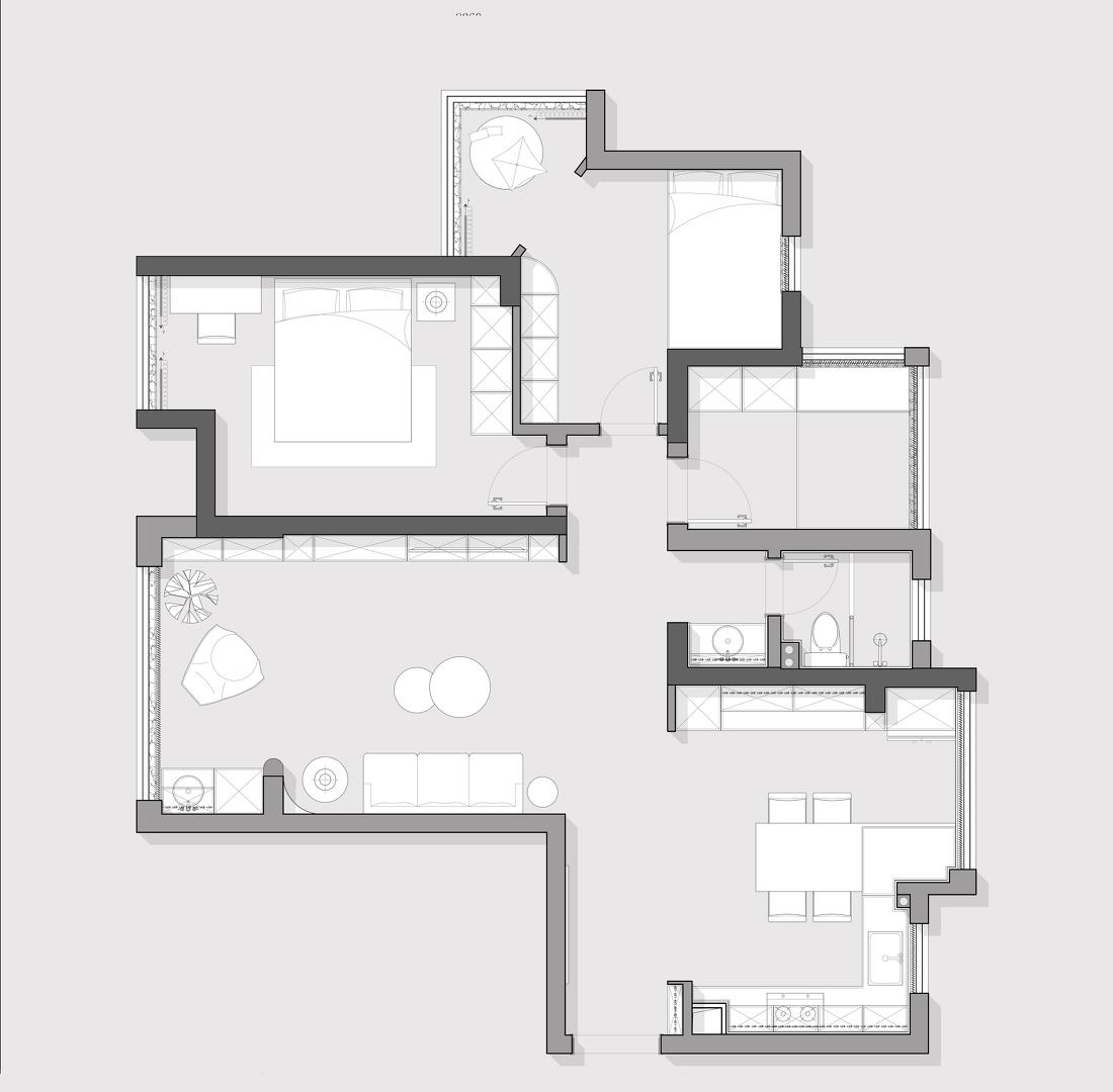 黑白碰撞,经典耐看之家-4