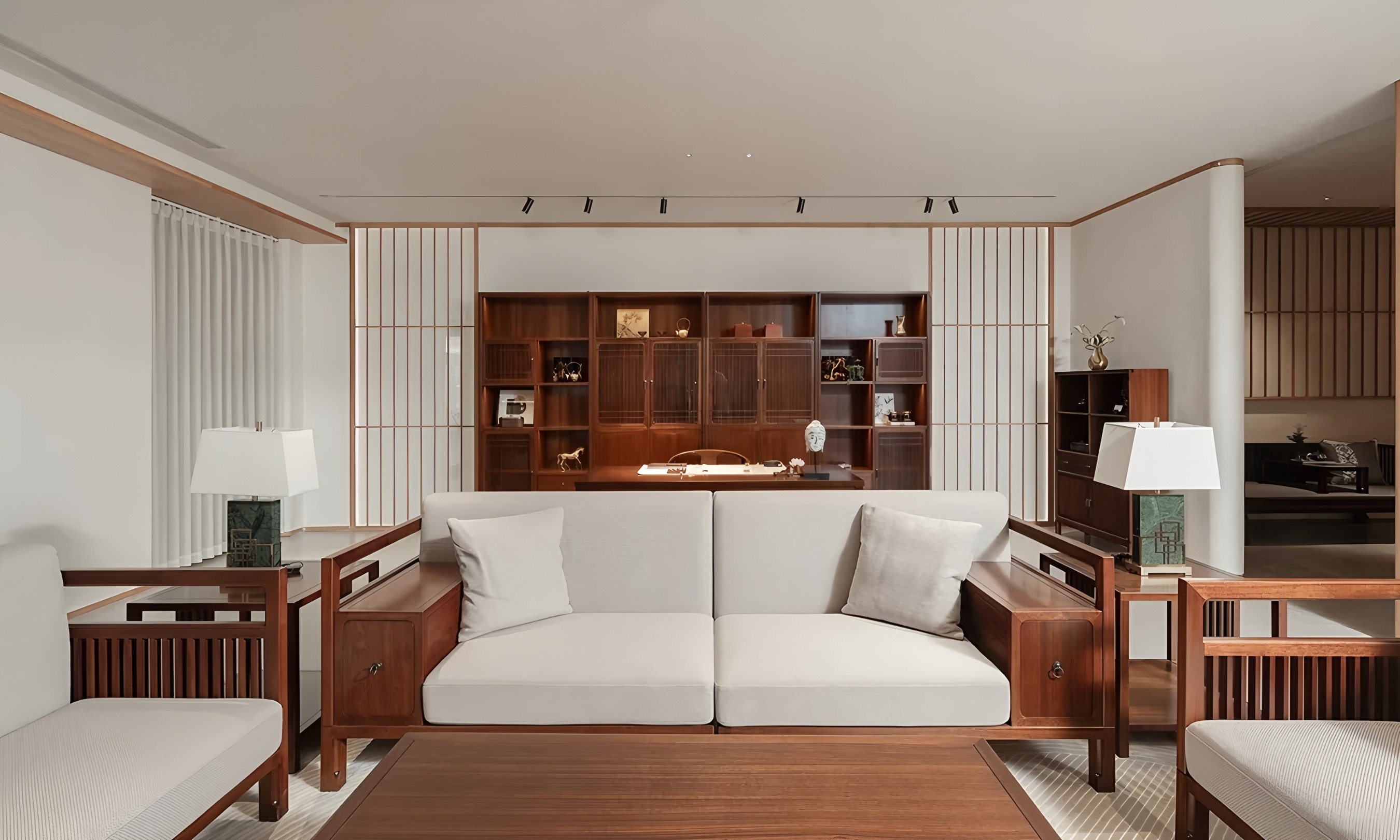 西安源木禅柚木展厅丨中国西安丨子俞空间设计-38